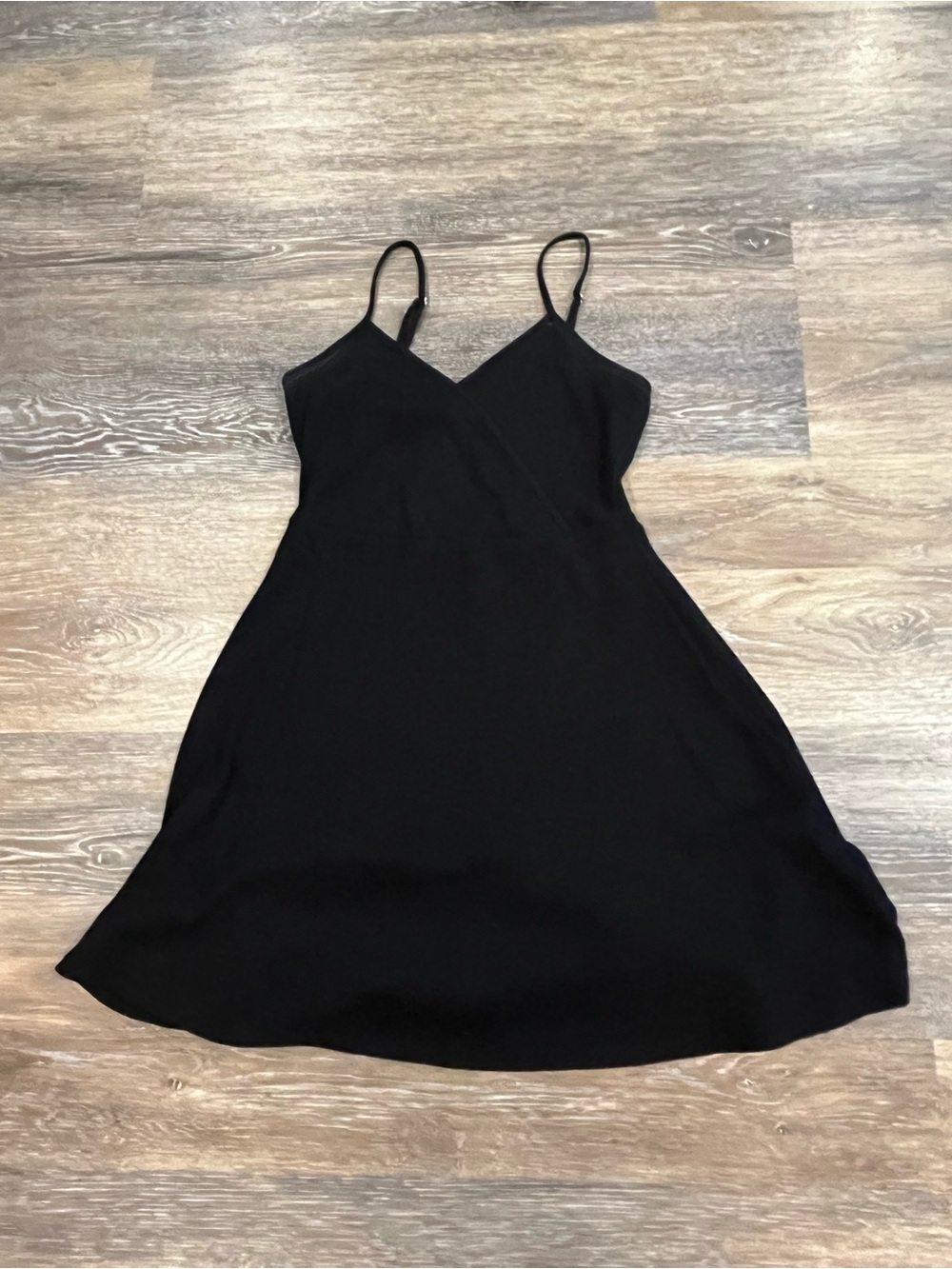 wild fable Black Mini Slip Dress with V-Neck